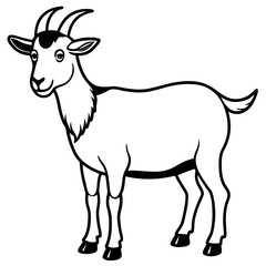Obraz premium goat vector illustration