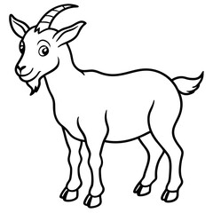 Fototapeta premium goat vector illustration