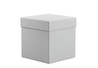 Isolated White Box Illustration In 3D Rendering On Transparent Background