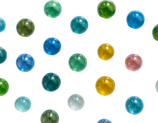 Top-Down Glass Sphere Mosaic PNG