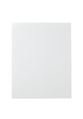 Isolated White Square Shape on Black Background Minimalist Design Illustration