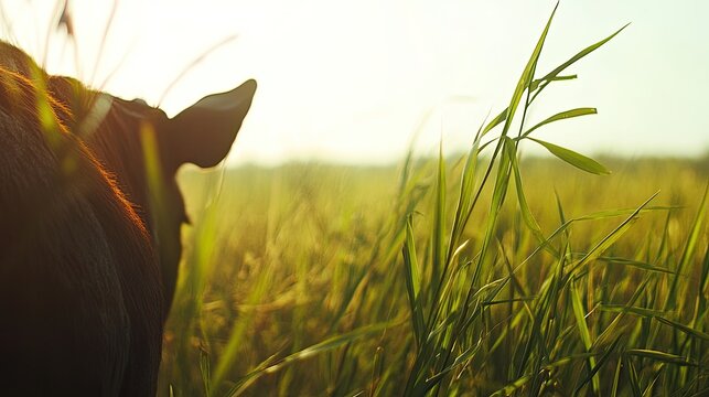 Horse sunset field summer grass. - Powered by Adobe