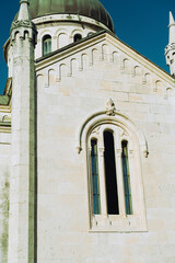 St Archangel Michael Church in the adriatic town square, amazing europen architecture