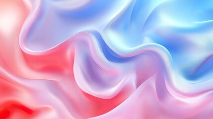 Obraz premium Pastel Silk Waves Abstract Background. (1)