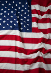 Obraz premium Photo of the American Flag with Stars and Stripes Background Texture