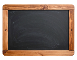 blank blackboard isolated on white