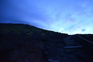 Climbing Mount Fuji, Shizuoka, Yamanashi, Japan