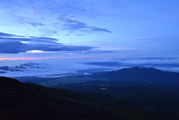 Obraz premium Climbing Mount Fuji, Shizuoka, Yamanashi, Japan