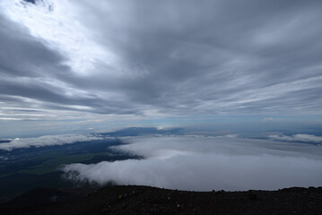 Climbing Mount Fuji, Shizuoka, Yamanashi, Japan