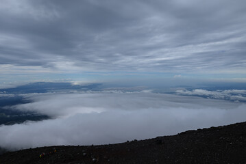 Climbing Mount Fuji, Shizuoka, Yamanashi, Japan