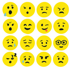 Set of emotions icon  