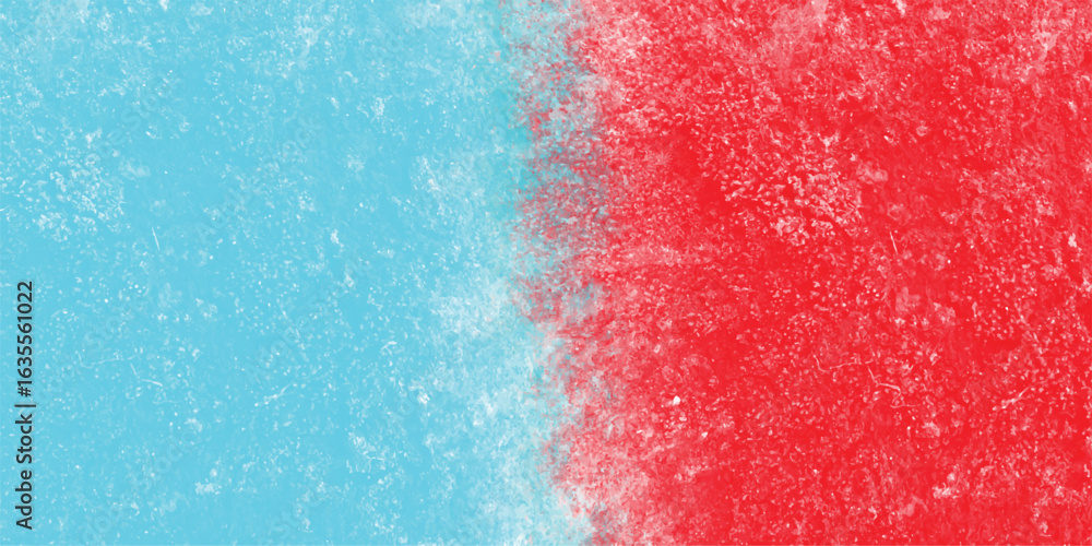 Wall mural artistic two-toned texture background with abstract blend of red and blue splatter effects for creat