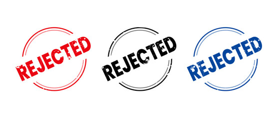 Rejected round seal for cancellation and denial notice