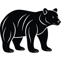 Fototapeta premium Bear Silhouette