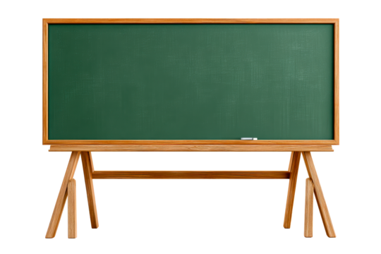 Blank chalkboard ready for lessons