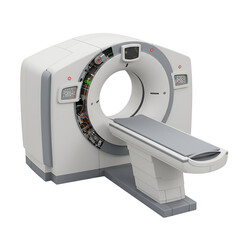 Realistic CT Scan Medical Machine Isolated on Transparent Background