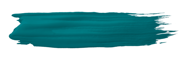 Green brush isolated on transparent background