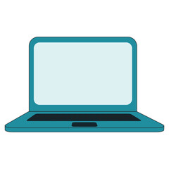 Laptop cartoon vector illustration isolated element. for technology, education, business and other theme.