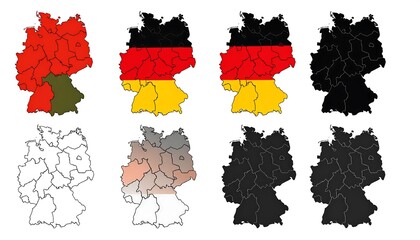 Germany map variations
