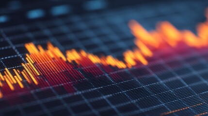 High-Quality  of a Digital Finance Data Chart
