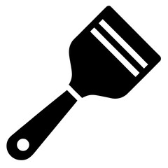 Glue Spatula Icon Vector Minimalist Tool Design for Craft and Adhesive Projects