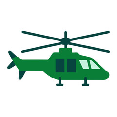 Military Helicopter Icon Vector Trendy Combat Aviation Design for Creative Projects