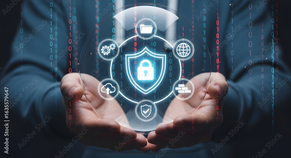 Poster understanding cybersecurity protection: a guide to secure data and network management strategy