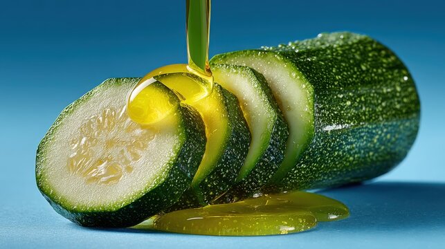 Zucchini leaks liquid, showing dicamba herbicide effects in Central Valley, CA
