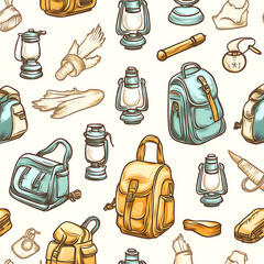 Seamless tile patterns combining cultural, modern, and botanical inspirations for commercial vector.