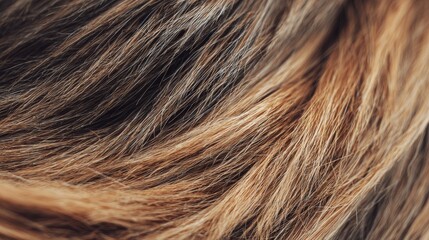 Naklejka premium Close-up View of Thick Coarse Hair With a Side Gradient Fade Revealing Unique Textures and Tones