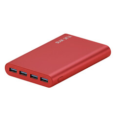 Fototapeta premium Red Power Bank Illustration Isolated on Transparent Background