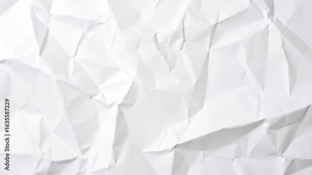 Poster detailed white crumpled paper texture background with shadows and creases and abstract design for gr