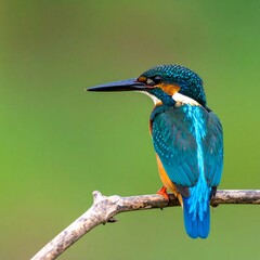 Kingfisher perched on branch (1)