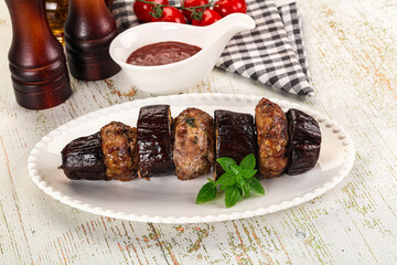 Turkish cuisine - Patlican Kebab with eggplant