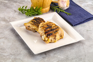 Two Tasty grilled chicken thighs