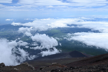 Climbing Mount Fuji, Shizuoka, Yamanashi, Japan