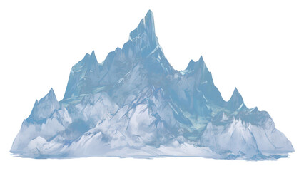 Fototapeta premium PNG Mountain ice mountain iceberg.