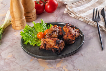 Hot Grilled chicken thigh barbecues