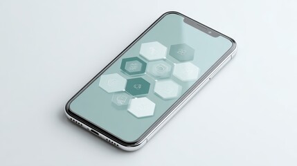 Ultra-Sleek Transparent Phone with Floating UI
