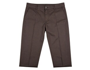 Dark brown dress pants, flat lay