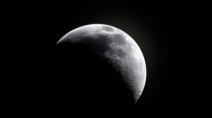 A Glorious View of the Moon Captured from a Spacecraft Against the Infinite Blackness of Space Highlighting Celestial Beauty and Cosmic Wonder