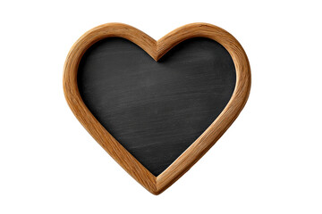 Heart shaped chalkboard with wooden frame