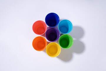 Single Light Blue Balloon Pump on a White Background