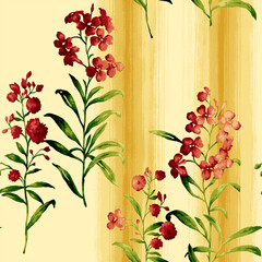 seamless background with flowers