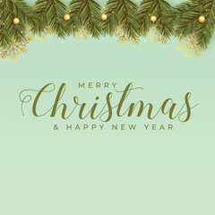 Fototapeta premium merry christmas greeting card