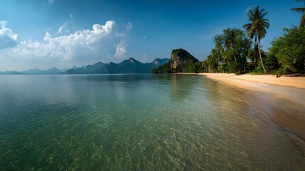 Laem Haad Beach panorama on Koh Yao Yai island, Thailand 