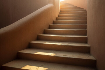 Beautiful Circular Spiral Staircase with Elegant Architectural Design Background