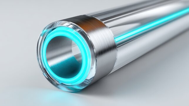 Sleek YAG laser rod demonstrates innovative yttrium design for advanced applications