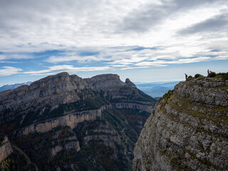 Cliff in mountain landscape 
