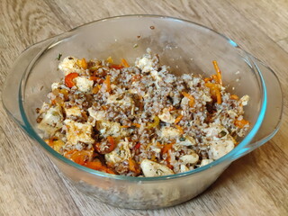 buckwheat with chicken and vegetables